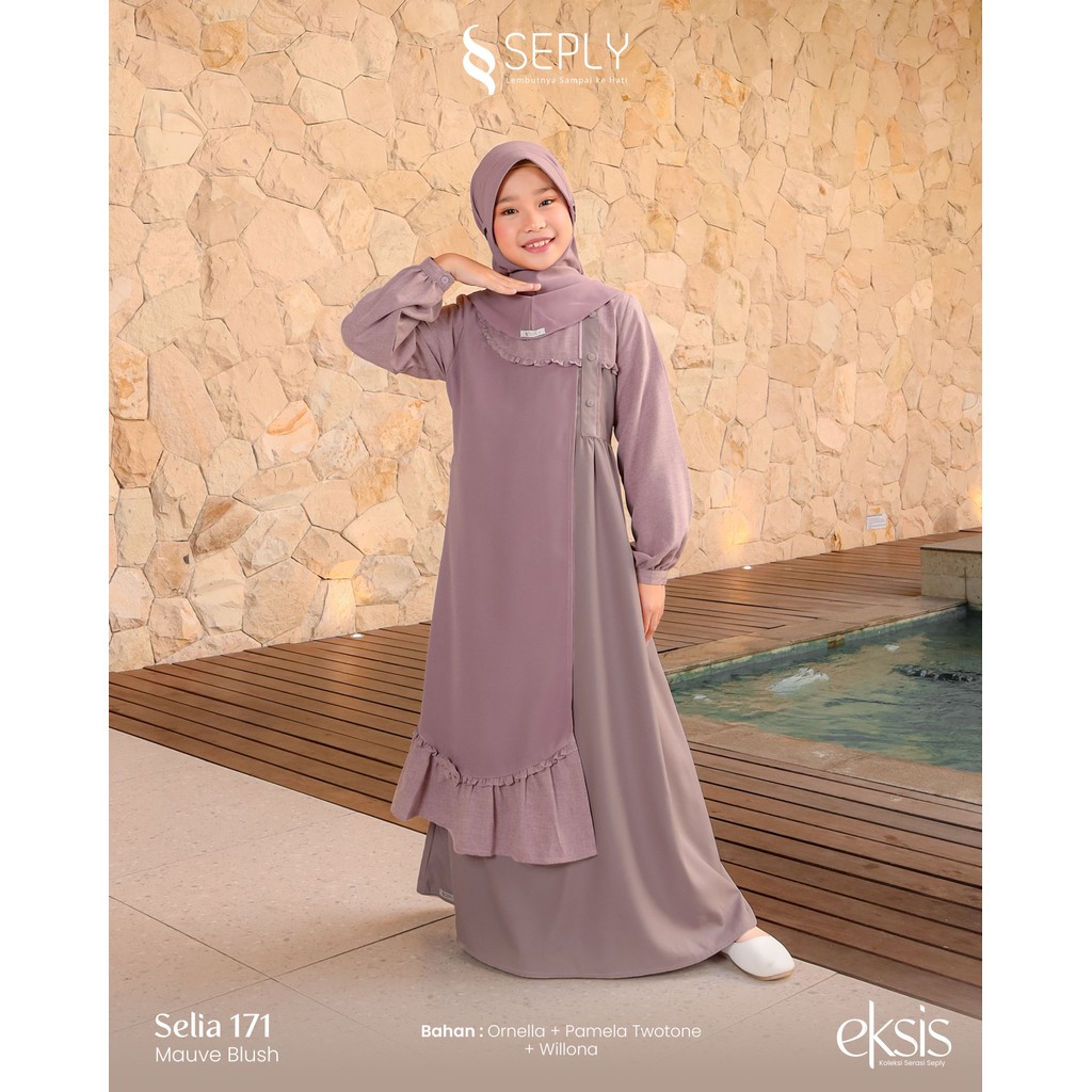 Sarimbit Gamis Anak Selia 171 Dress Muslim Anak By Seply Ethica