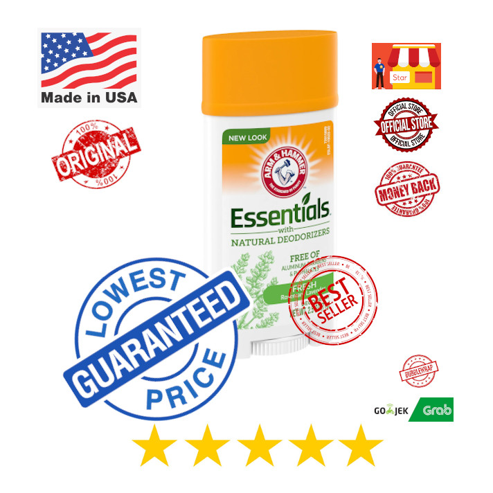 Arm & Hammer Essentials Natural Deodorant 71 gram USA |  Aluminum | Aluminium Free | Deodoran | Arm 