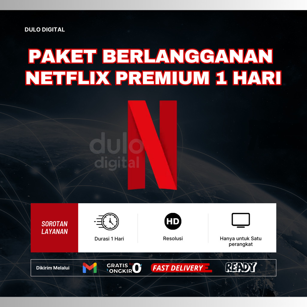 Paket Berlanganan Netflix Premium 1 Hari
