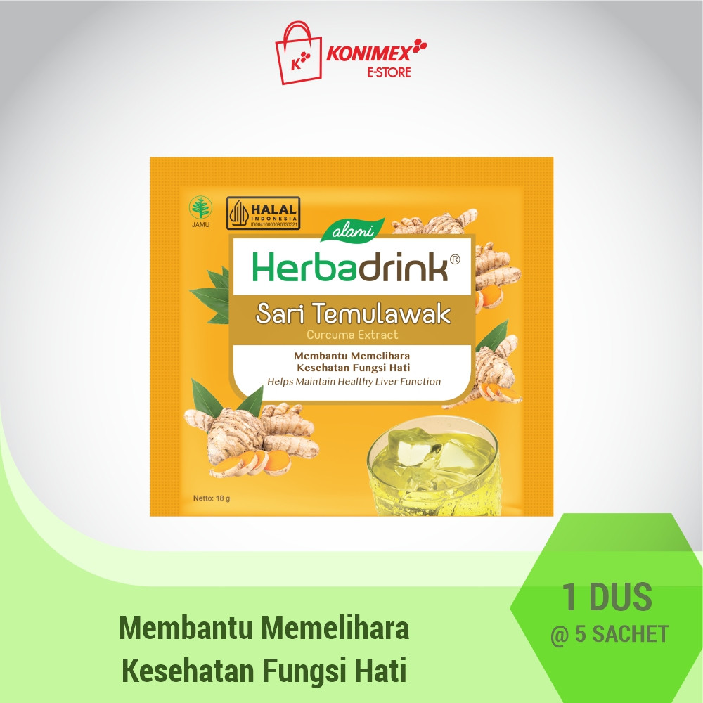 

Herbadrink Sari Temulawak Serbuk Minuman Jaga Kesehatan Fungsi Hati