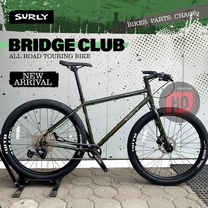 SURLY BRIDGE CLUB Green All Road Touring Bike - Frame Set, MD