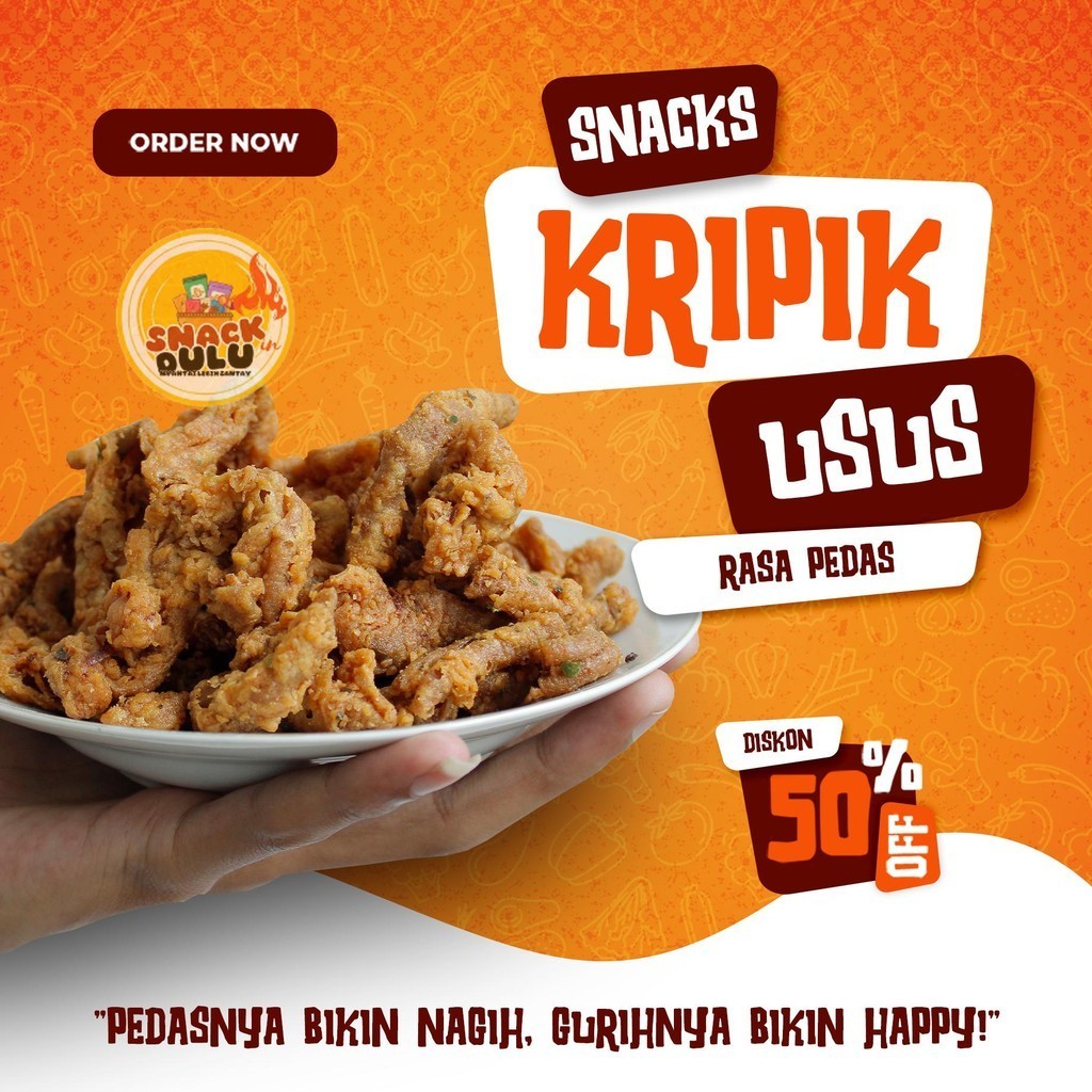 

Usus Ayam Crispy Original Gurih dan Pedas dengan Daun Jeruk 1 KG - 250 GR - Cemilan, Snacks, Food