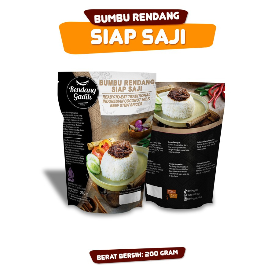 

Bumbu Rendang Siap Saji Rendang Gadih