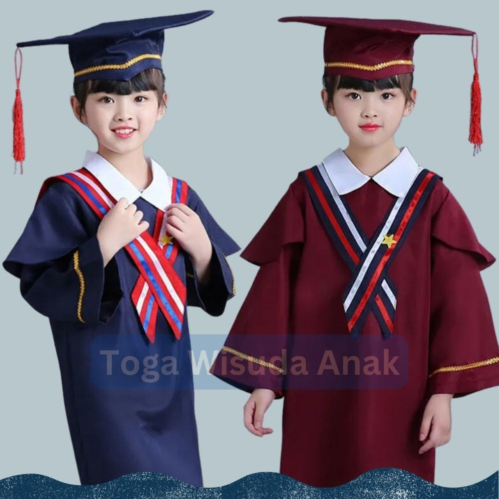 Baju Seragam Wisuda Toga Anak TK PAUD Model Korea