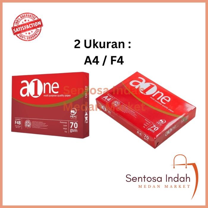 

Kertas HVS AONE A4 / F4 70 Gsm 1 Pack