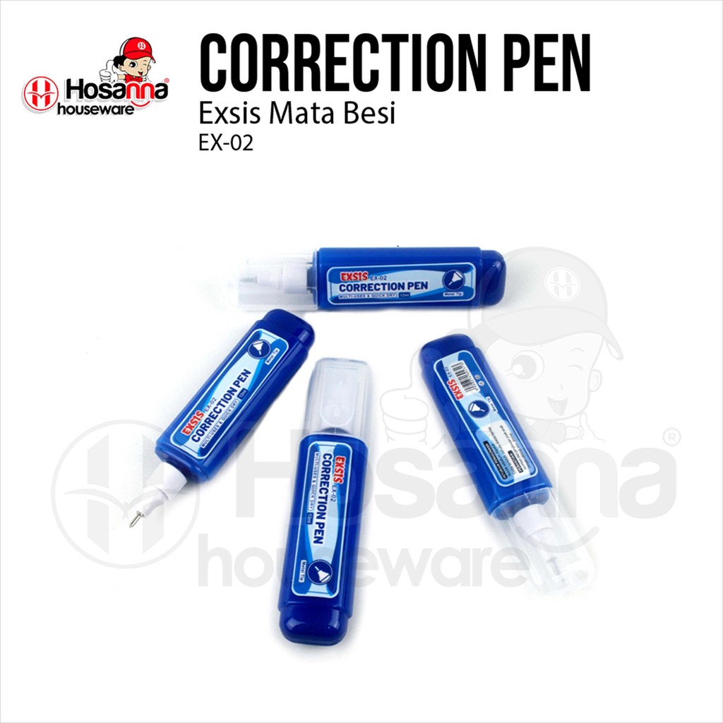 

TipeX Exsis Biru Ujung Besi / Stipo Cair Satuan EX-02