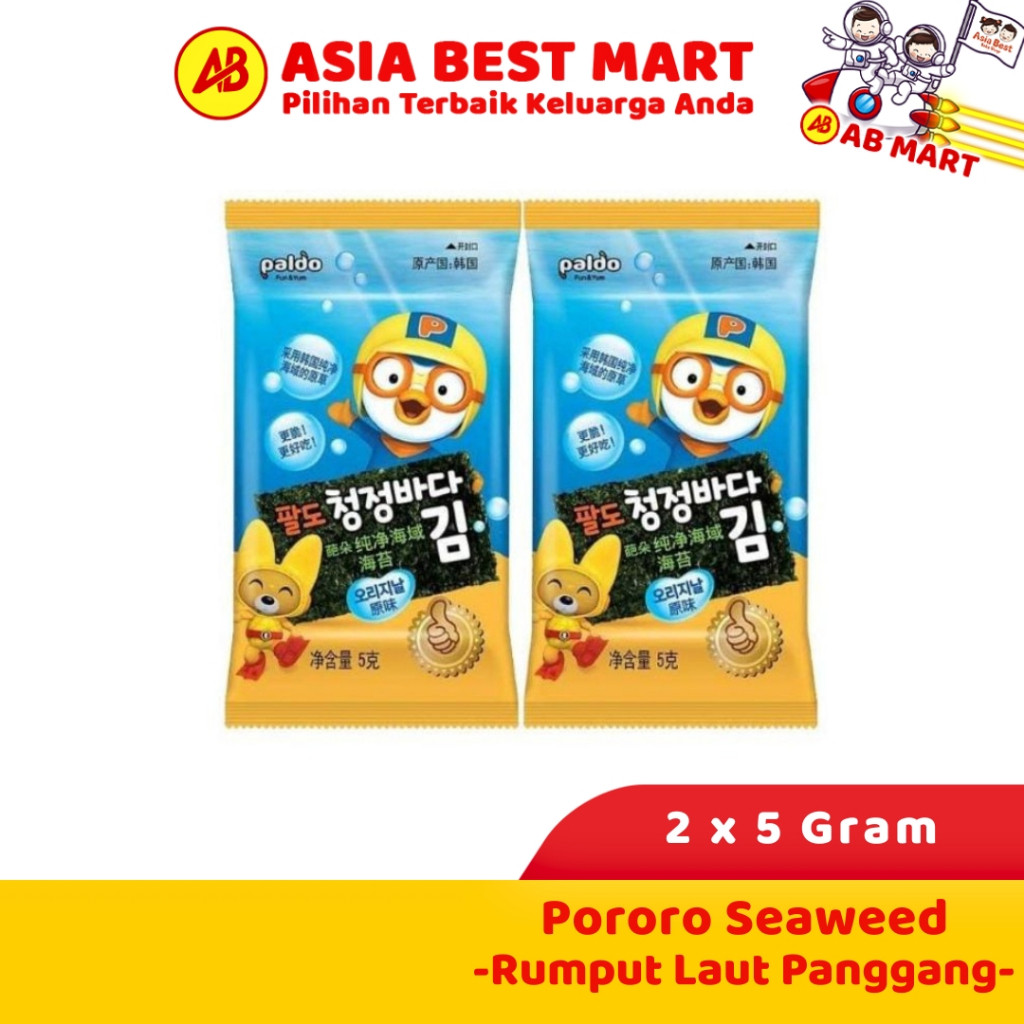 

Pororo Seaweed 10Gr (2 X 5 Gr) Seaweed / Nori / Rumput Laut Korea Panggang