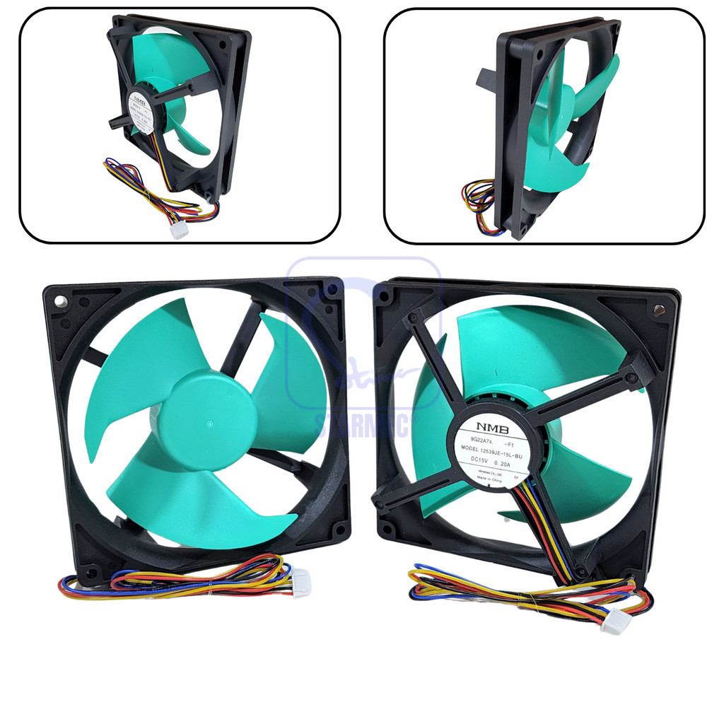 

Motor Fan Kulkas Sharp Panasonic Inverter 15V DC 12x12 4 Kbl NMB RB9