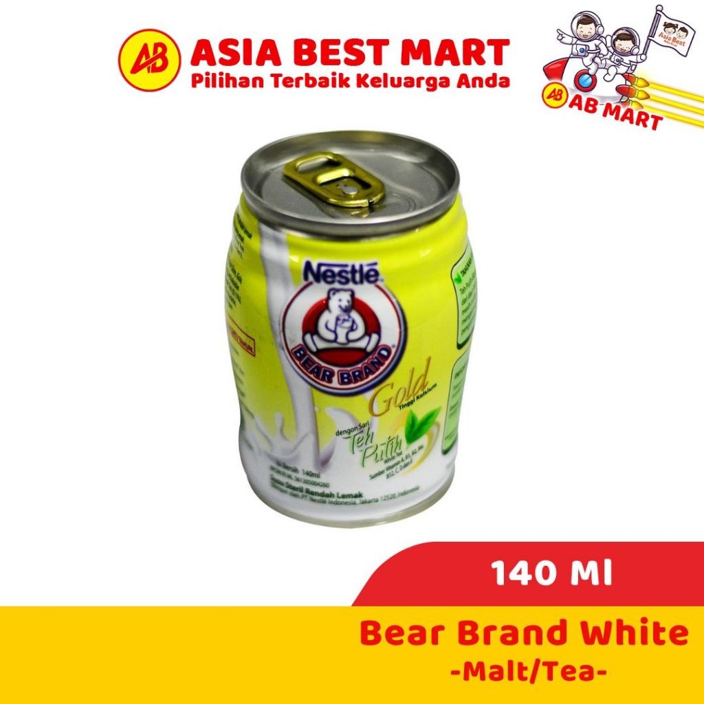 

Bear Brand White Malt Tea 140 Ml Susu Cair Susu Kaleng