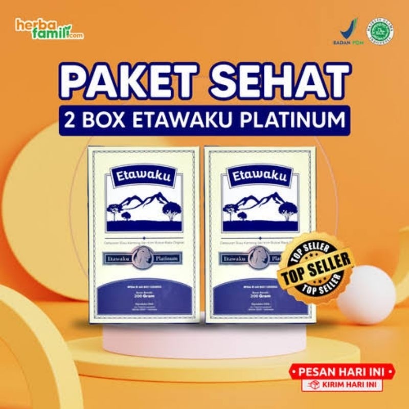 

[PAKET 2 BOX] ETAWAKU PLATINUM ORIGINAL SUSU KAMBING ETAWA ASLI AMPUH ATASI MASALAH - Rezajata