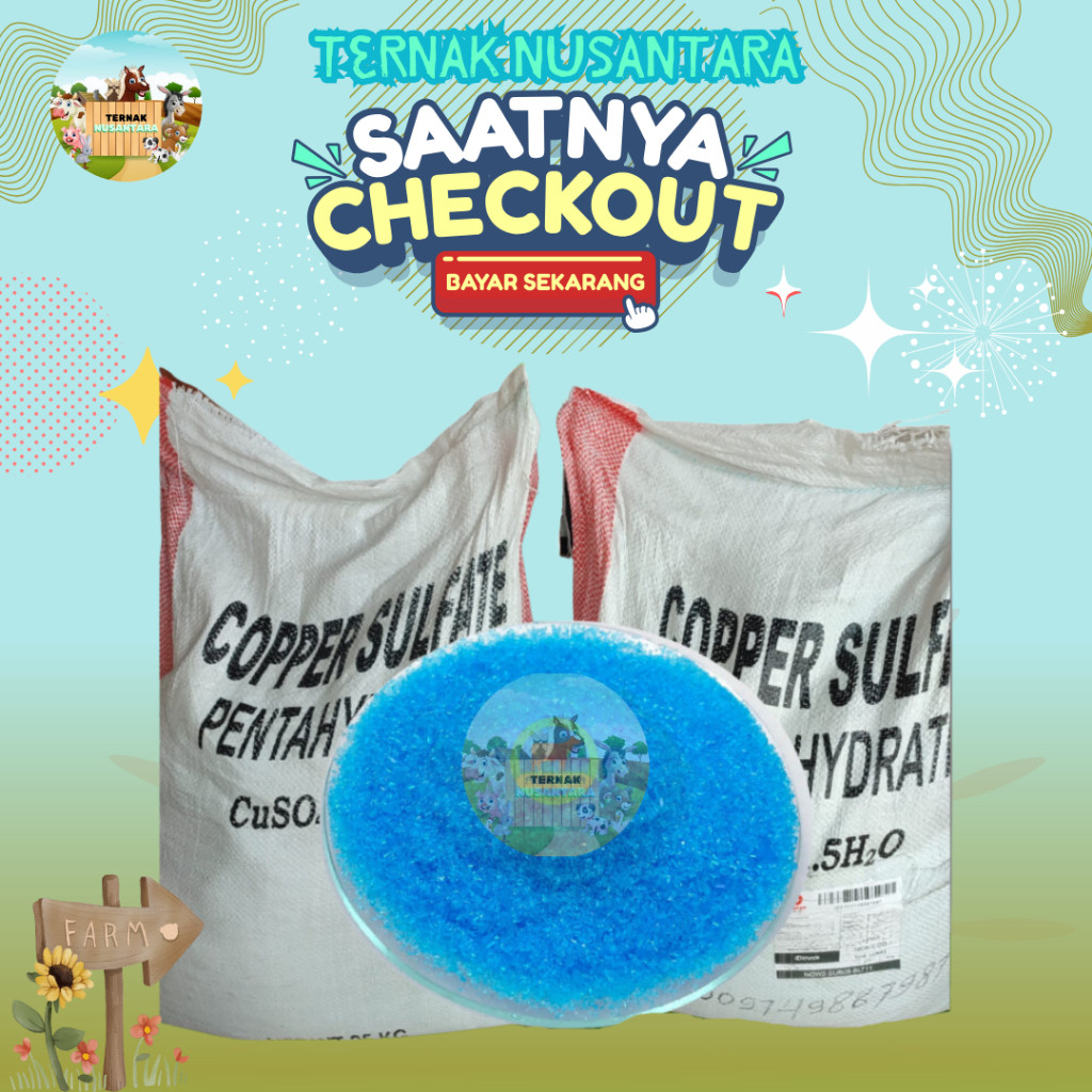 Copper Sulfate - Terusi Pembiru- Tembaga Sulfat untuk Sapi PMK