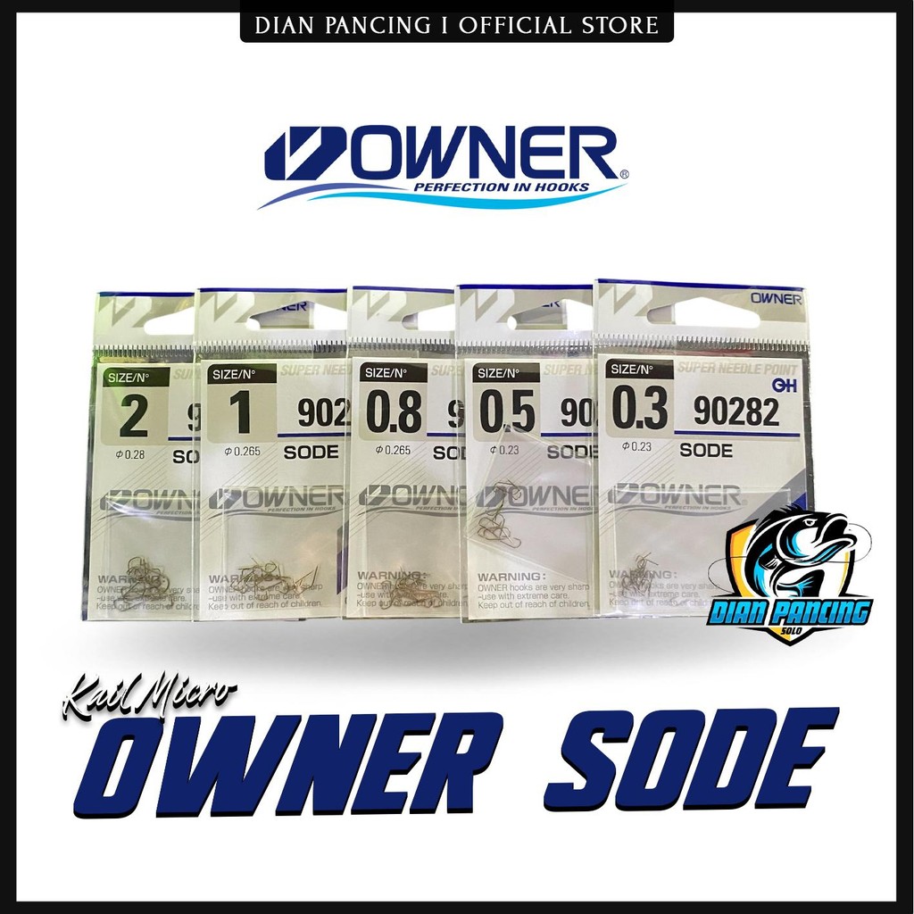 Mata Kail Pancing Owner Sode Tanpa Lubang Tajam dan Berkualitas Made In Japan