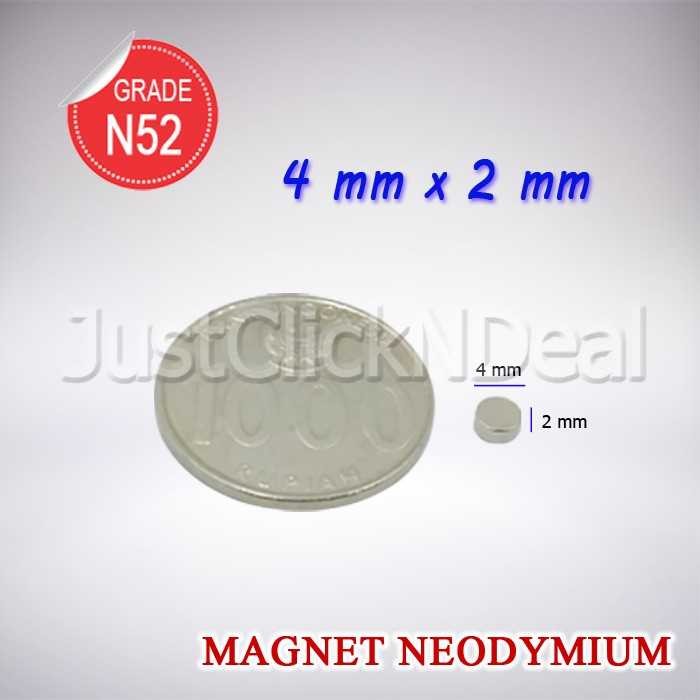 Magnet Neodymium Silinder 4 x 2 mm
