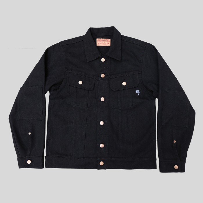 BEST SELLER Carnivores Soul - THUNDER 15 Oz Black x Black Riders Jacket - XL