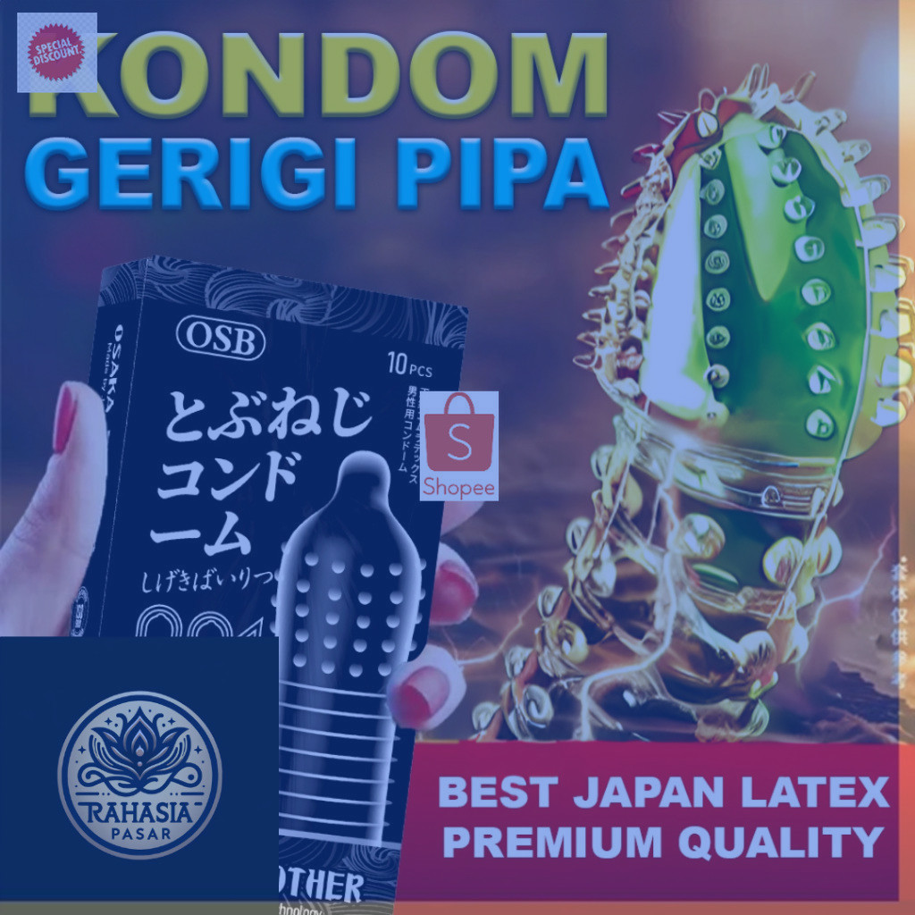 12.12 Sale Getar TWEGROUP Ada Promo Terlaris ~ KONDOM BERGERIGI PIPA SISIK KASAR JEPANG 001 - PRIVAS