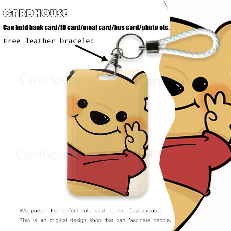 

( CardHouse ) ID CARD HOLDER Winnie the Pooh lucu LT86 Tempat Kartu Photocard Photo Card