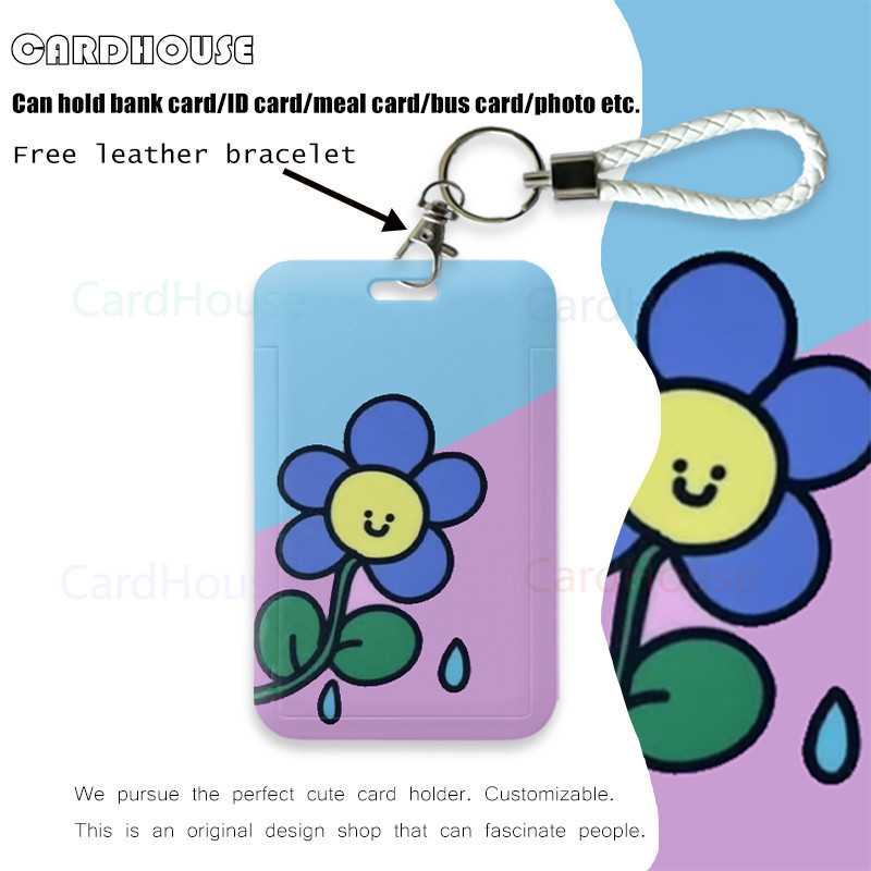 

( CardHouse ) ID CARD HOLDER INS Aesthetic Bunga CF92 Tempat Kartu Photocard Photo Card KARTUN