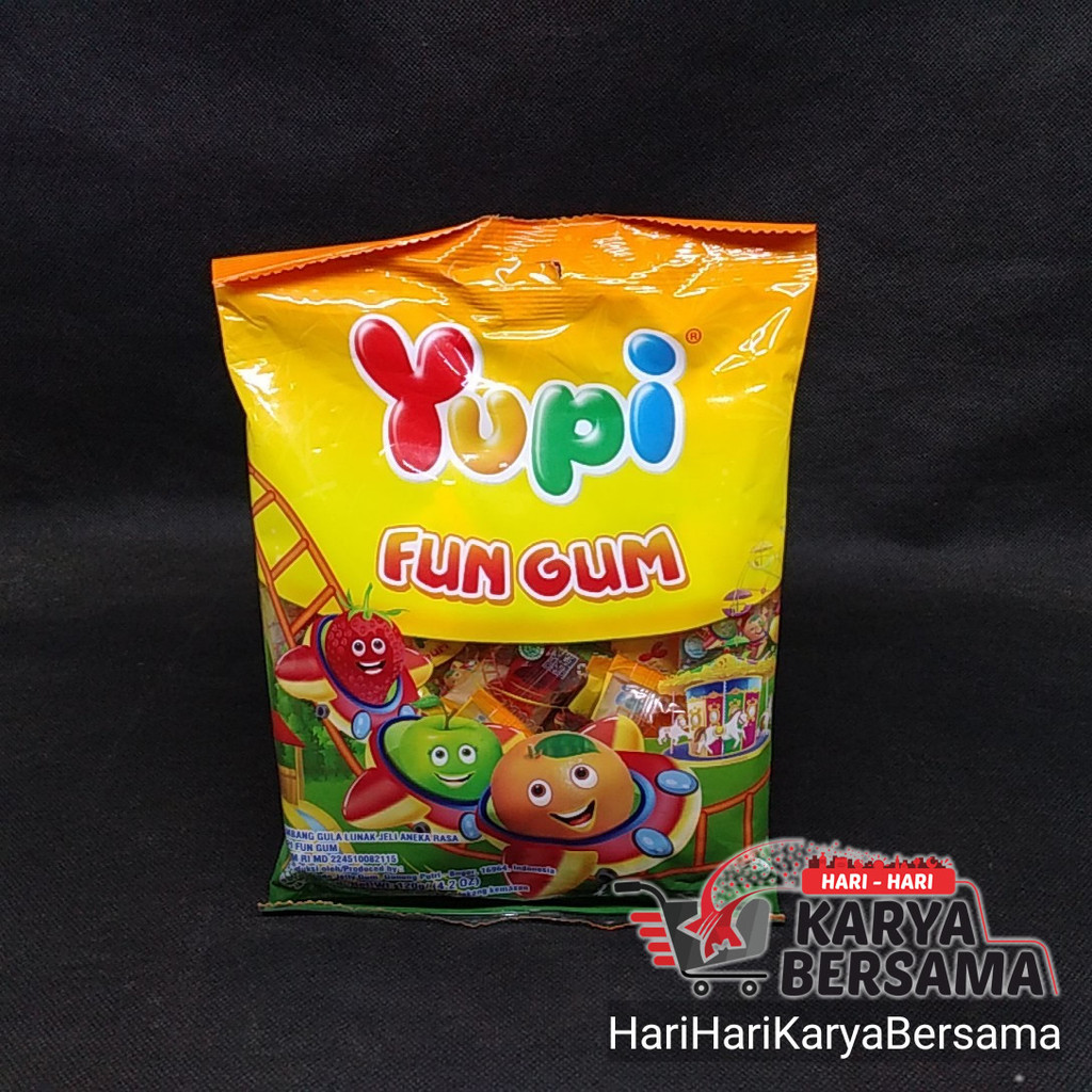 

PERMEN YUPI FUN GUM BAG 110GR