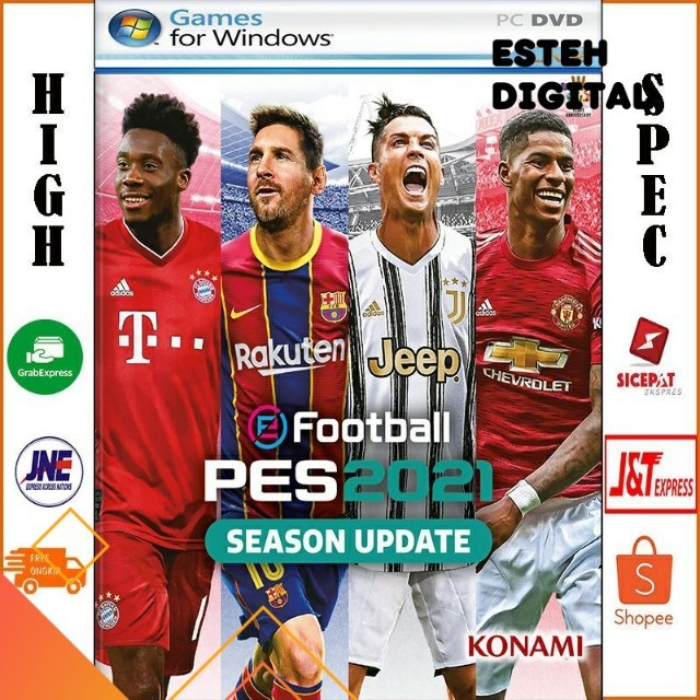EFOOTBALL PES 2021 SEASON UPDATE PC/PES 21+Patch 2022 DVD GAME PC ES TEHH