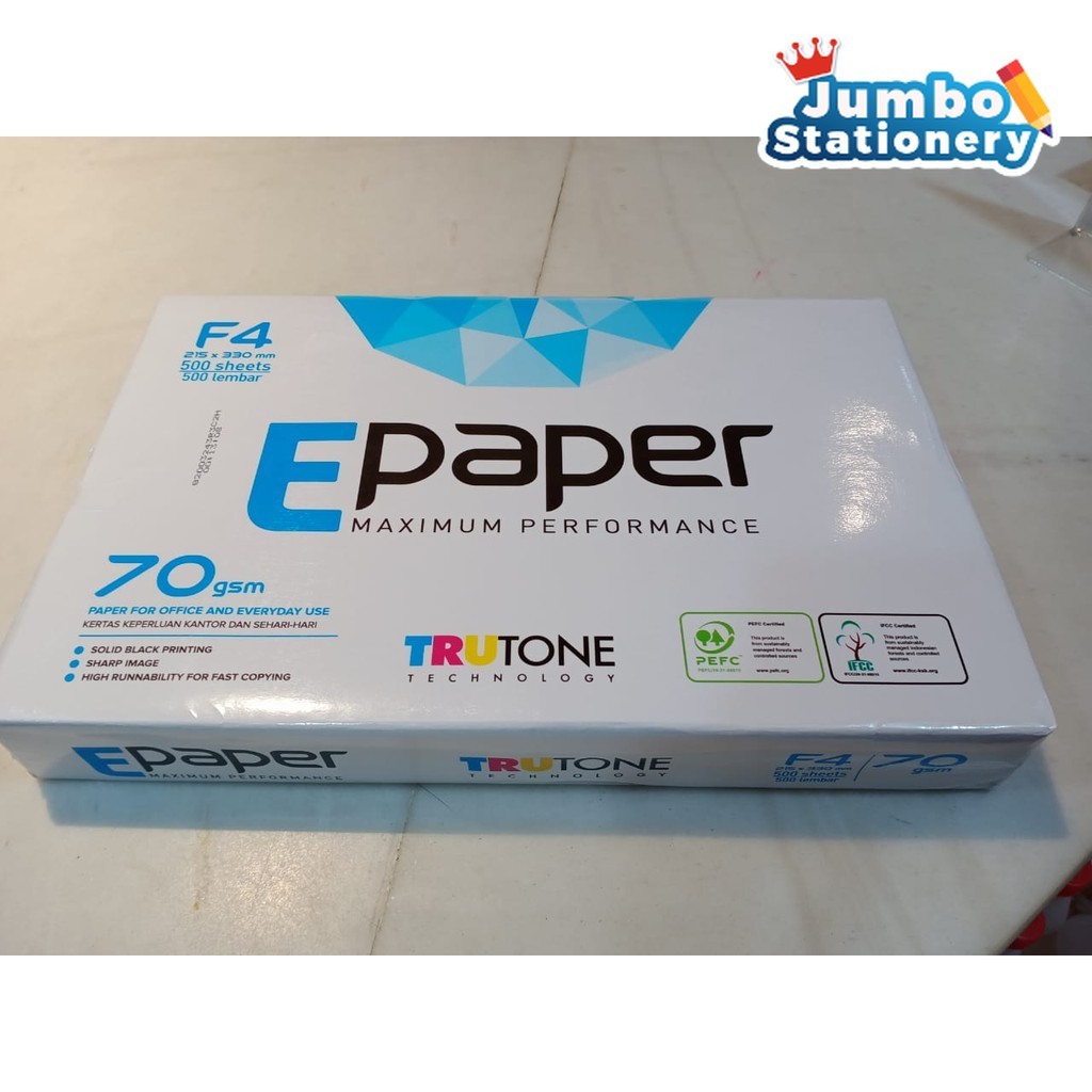 

E-PAPER HVS F4 (70 GSM)