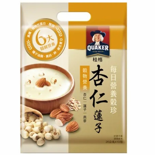 

Quaker Oatmeal Almond and Lotus Seed