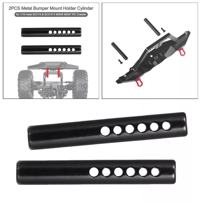 2pcs Bumper mount holder penyangga bumper axial scx10 Rc 1/10 mn999 - kotak