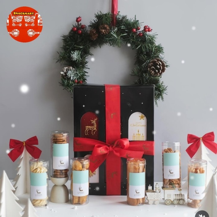 

Christmas Gift Hampers Gift Christmas Medan 2024 / Parcel Natal Medan 2024 / Parcel Natal Premium isi 6 jenis kue kering / Parcel Kue Kering Natal / Parcel Natal Kue Kering / Hampers Cookies Natal 2024