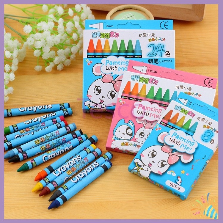 

Tesco crayon set / pensil warna / crayon set minyak Anak-anak /Stik Lukisan/