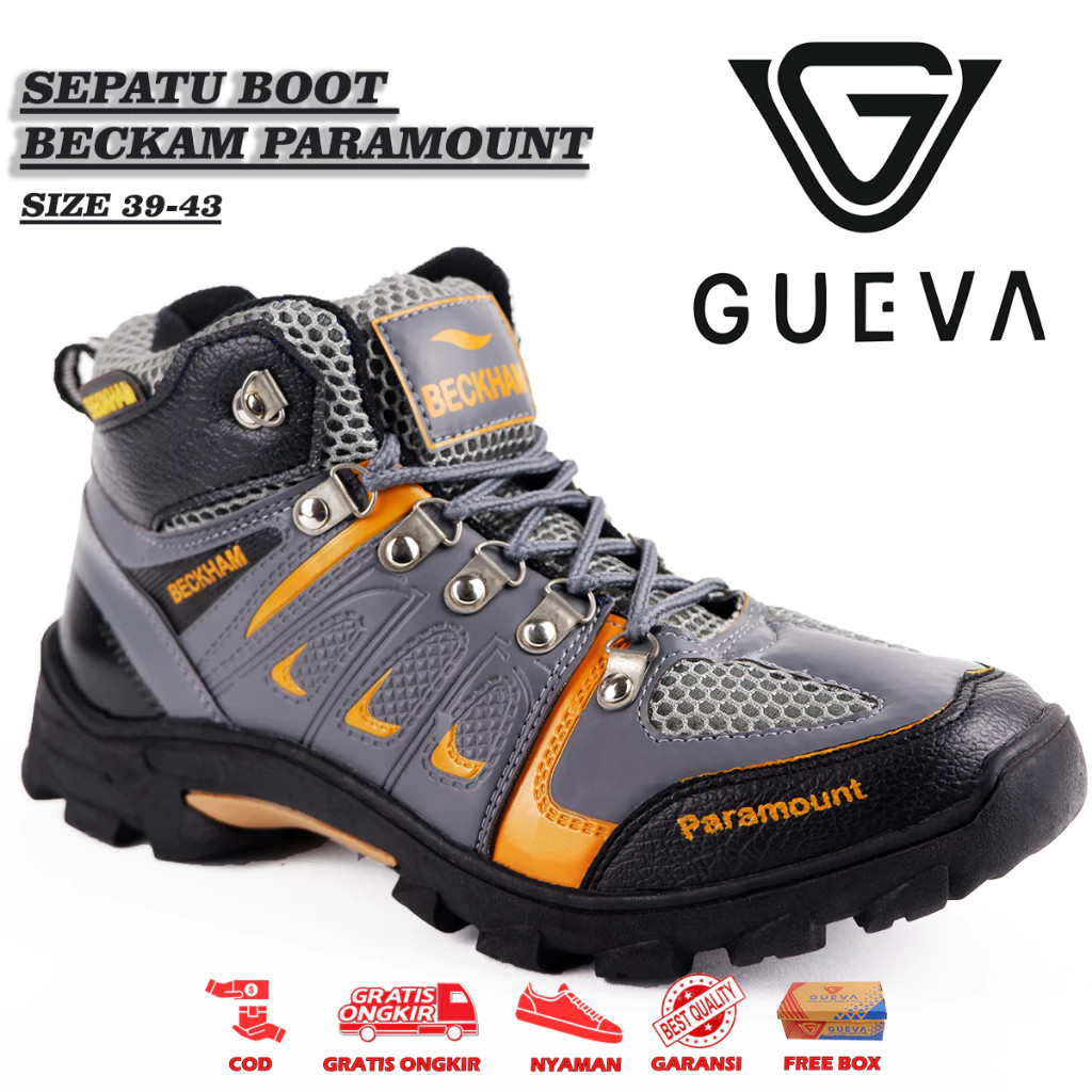 Beckham Sepatu Outdoor - Sepatu Pria Hiking Tracking Boot Beckham Paramount