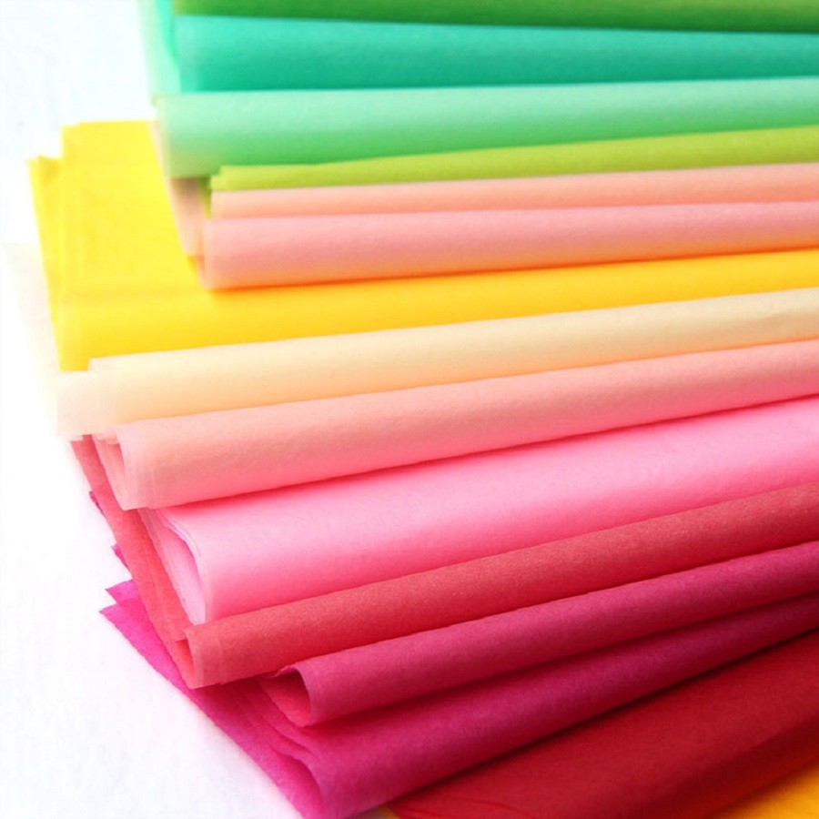 

10Sheets Tissue Paper 50x66cm Flower Packaging Gift Craft Paper for Florist Wrapping Bouquet Wedding Soft Colorful Decorative