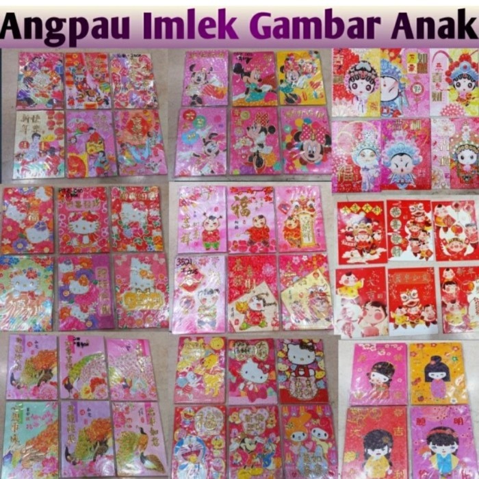 

obral angpau Imlek kecil/angpau netral/angpau anak anak/angpao Disney