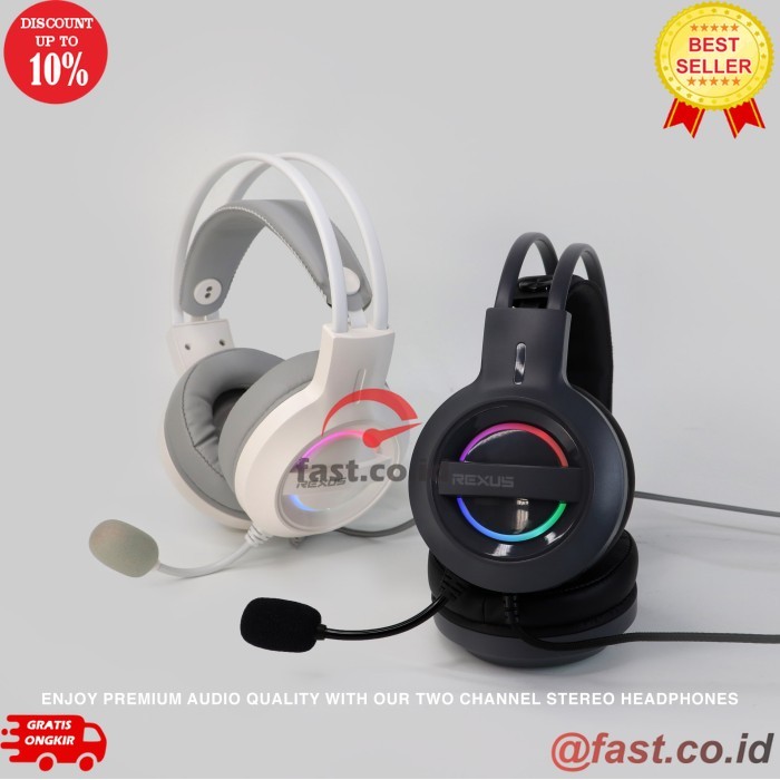 FAST CO ID Rexus Headset Gaming Thundervox HX12 - Putih