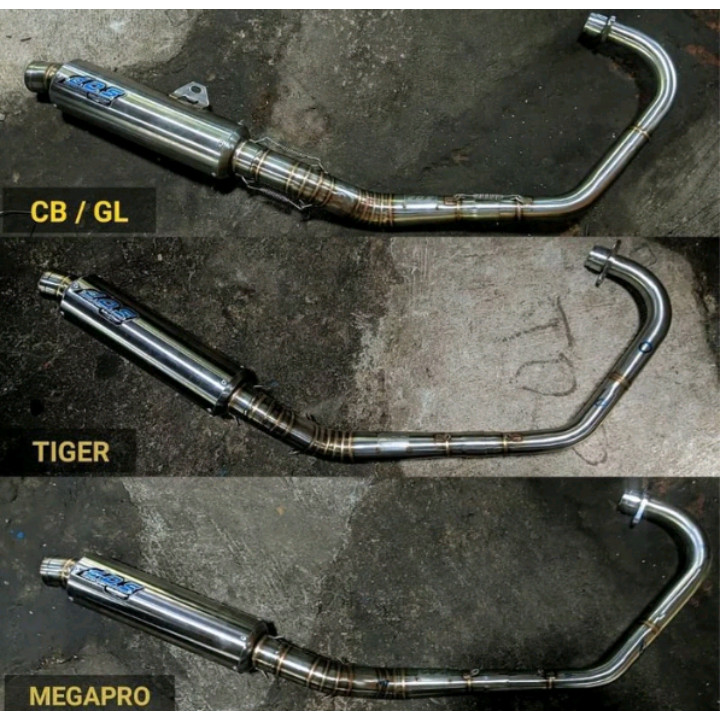 KNALPOT DOS ALA ORIGINAL CB GL MP TIGER VERZA VIXION BYSON SCORPIO
