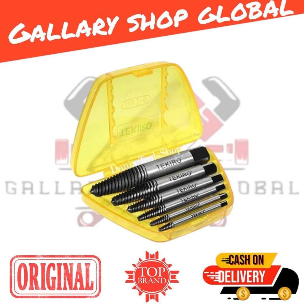 TAP BALIK TEKIRO SET / TAP BAUT PATAH SCREW EXTRACTOR TEKIRO 6 Pcs
