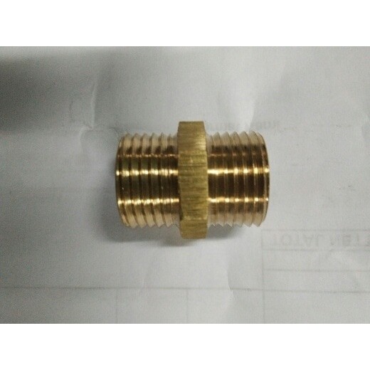 DOUBLE NEPEL 1/4" KUNINGAN