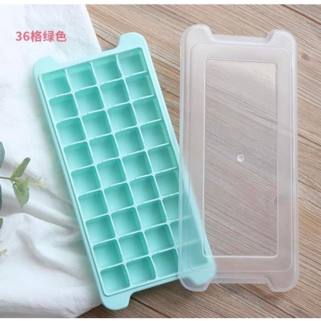 Cetakan Es Batu + Penutup/ Ice Cube Tray