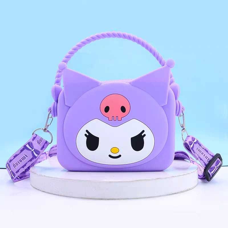 Tas Selempang Bahan Karet Silikon Tas Rubber Anak Perempuan Lucu Berbagai Karakter Sanrio V3