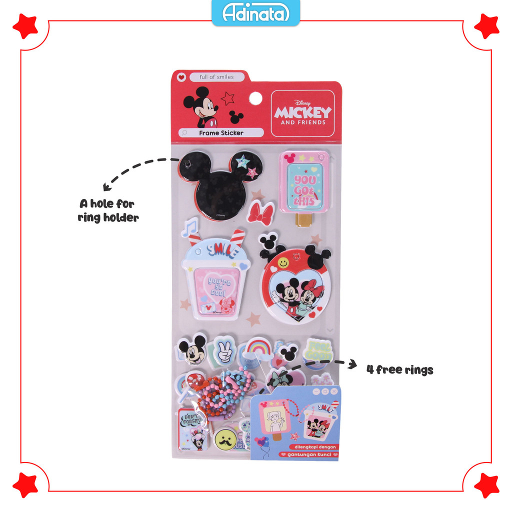 

Mickey Frame Stickers 2401-6186 / Stiker - Adinata