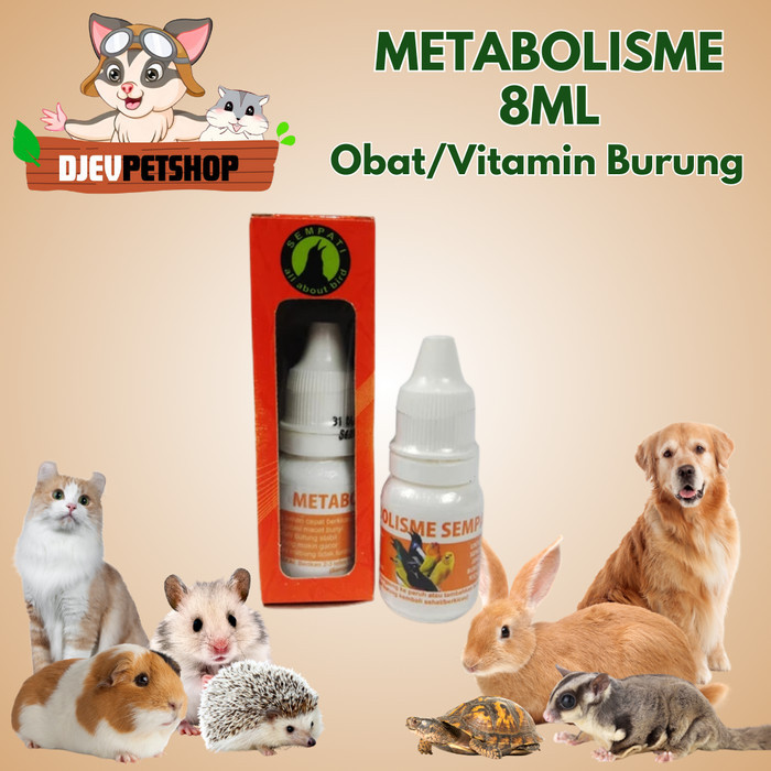 DJEVPETSHOP Vitamin Burung Metabolisme Obat Penggacor Anti Lesu Macet Bird Multivitamin
