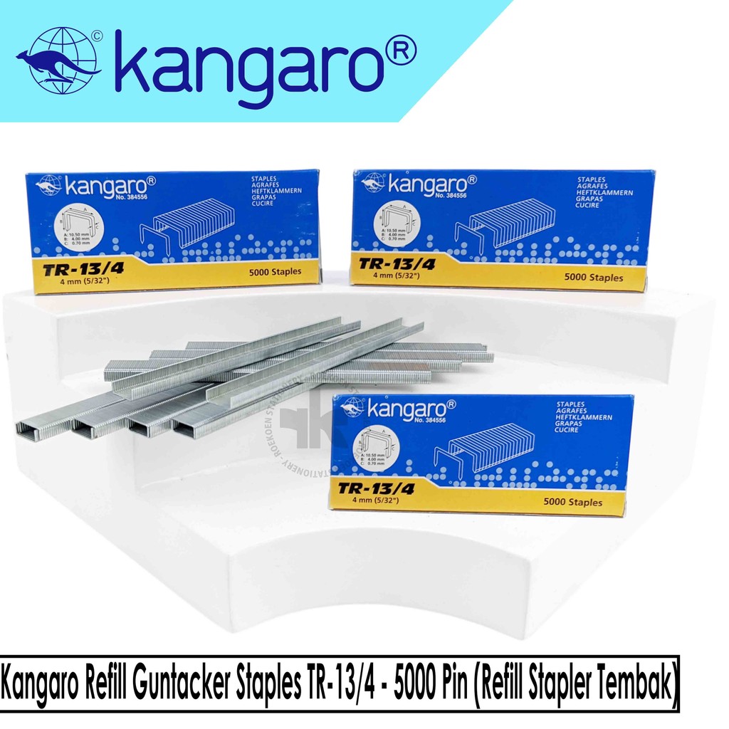 

Kangaro Refill Guntacker Staples TR-13/4 - 5000 Pin (Refill Stapler Tembak)
