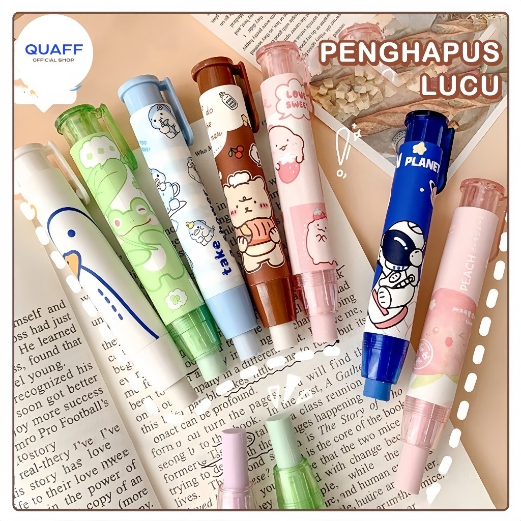 

penghapus mekanik lucu/penghapus pulpen/Eraser Pen/Mechanic Eraser Cute