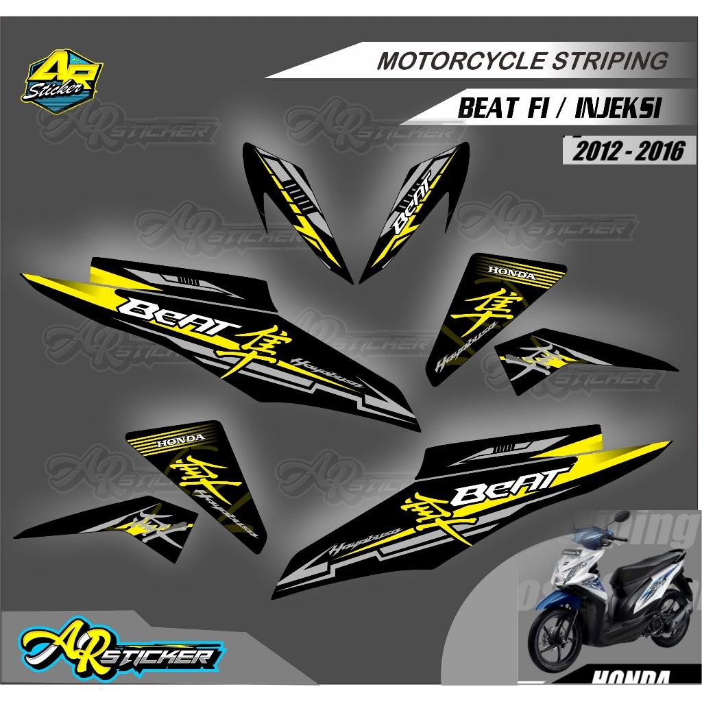 striping beat fi Hayabusa - stiker beat fi - striping beat fi 2014 / decal beat fi - striping beat f