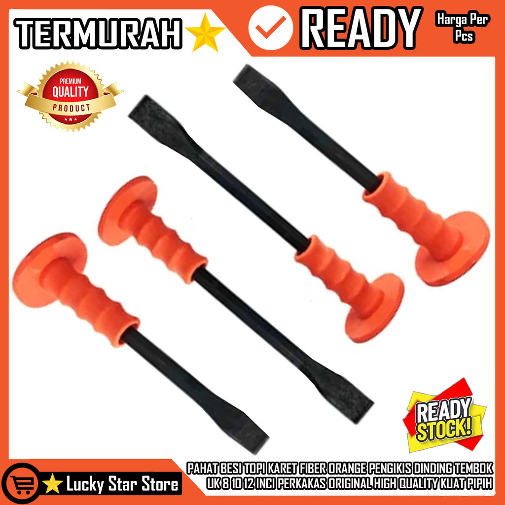 Pahat Besi Topi Beton Original High Quality Baja Karbon Batu Logam Kayu Pengikis Kikis Kikir Menguki