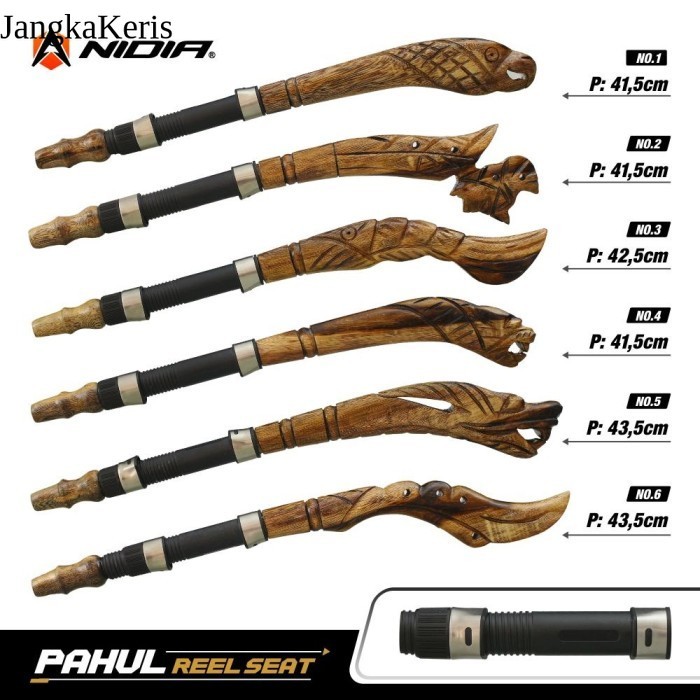 Gagang Joran Kayu | Pahul Kayu Ukir | Pahul Joran Kayu Motif | Pahul terlaris