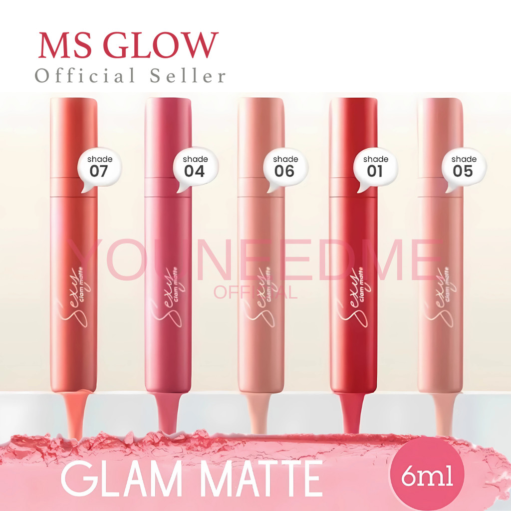 TERMURAH SEXY GLAM MATTE MS GLOW/LIPSTICK MS GLOW/LIPMATTE MS GLOW