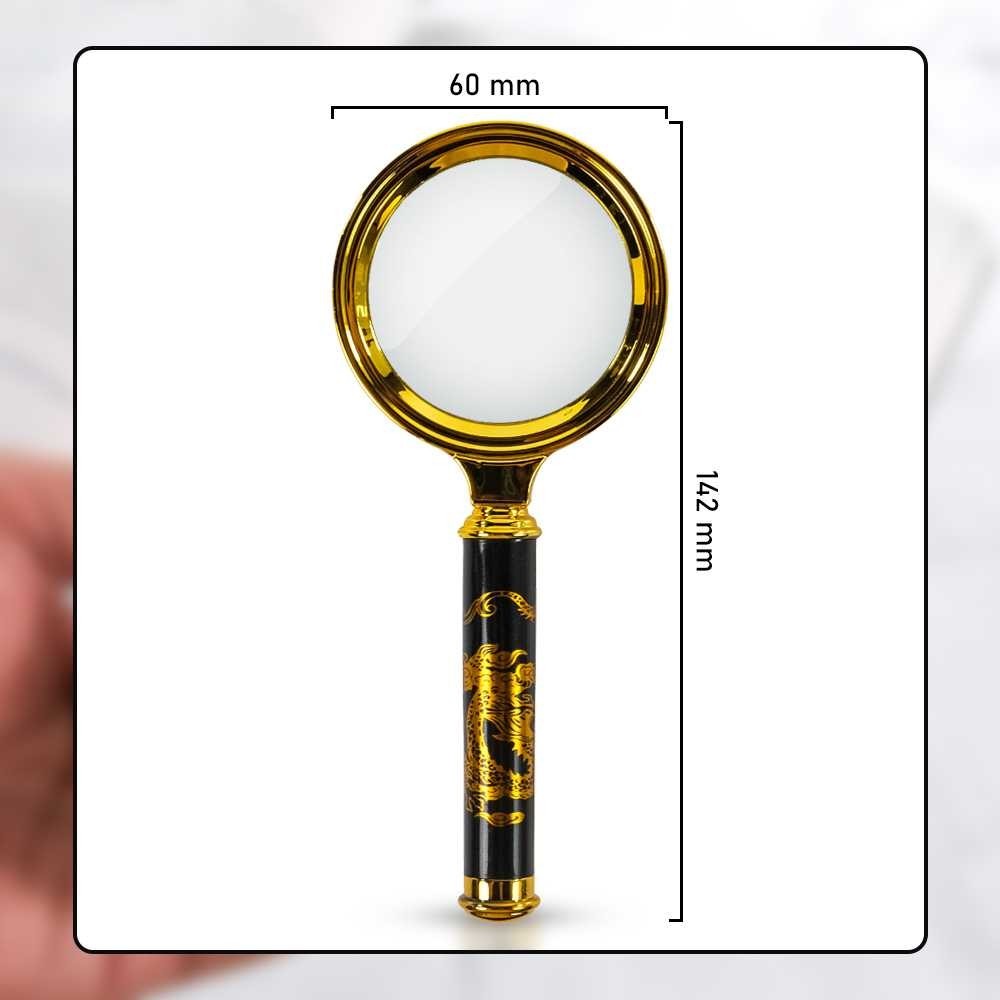 

LATHIFSHP Kaca Pembesar Handheld Magnifying Glass Lup Magnifier 60mm 10X