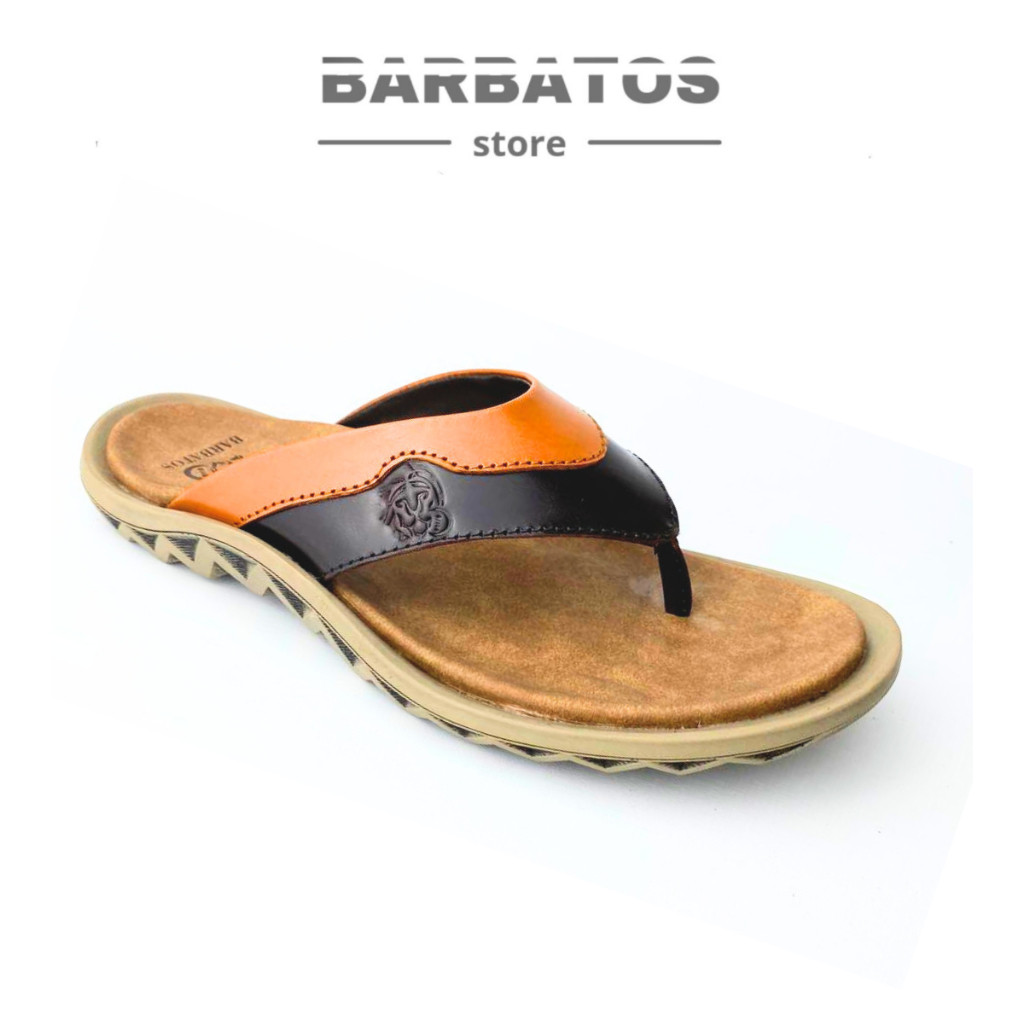 BARBATOS | Sandal Kulit Asli Pria | Sandal Jepit Kulit Pria | Sandal Pria Kulit Asli Jepit