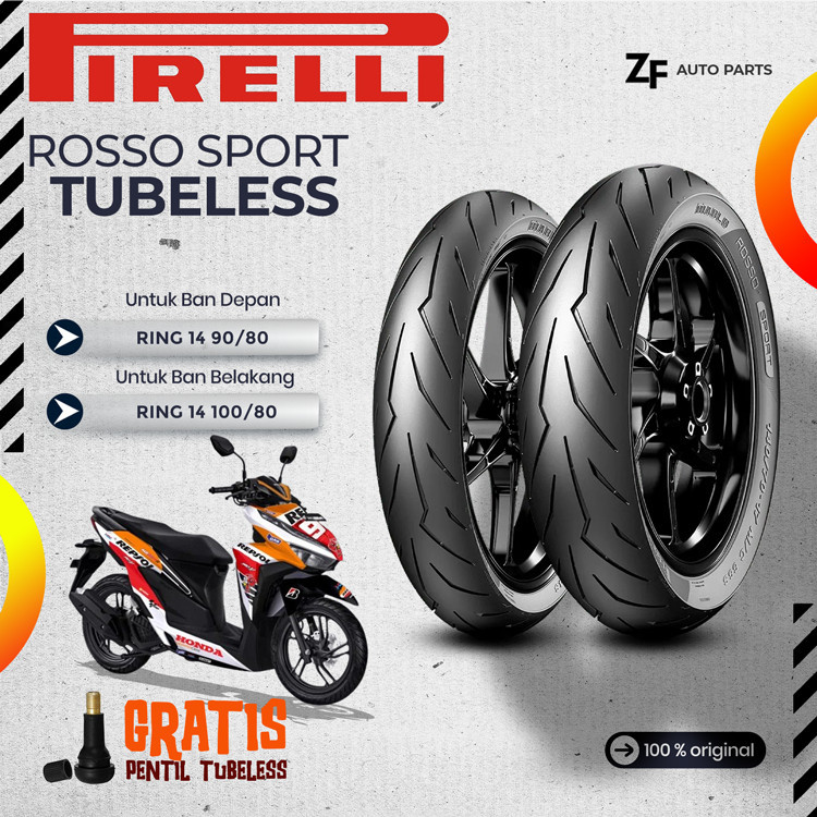SEPASANG / SATUAN BAN MOTOR MATIC RING 14 TUBLES DEPAN BELAKANG MIO BEAT GENIO VARIO