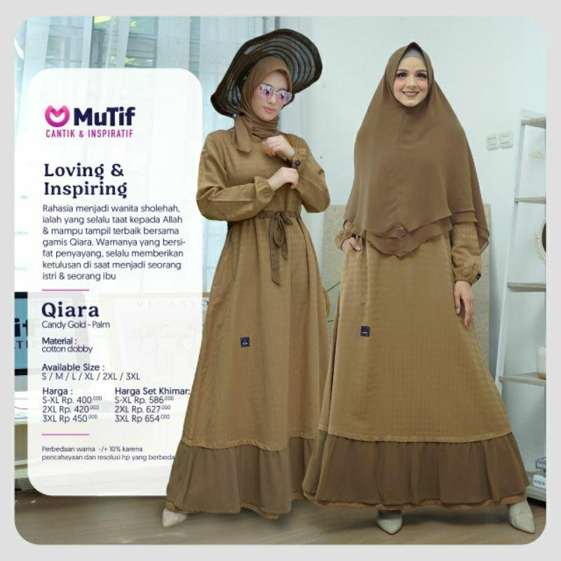 MUTIF Gamis Dewasa Qiara