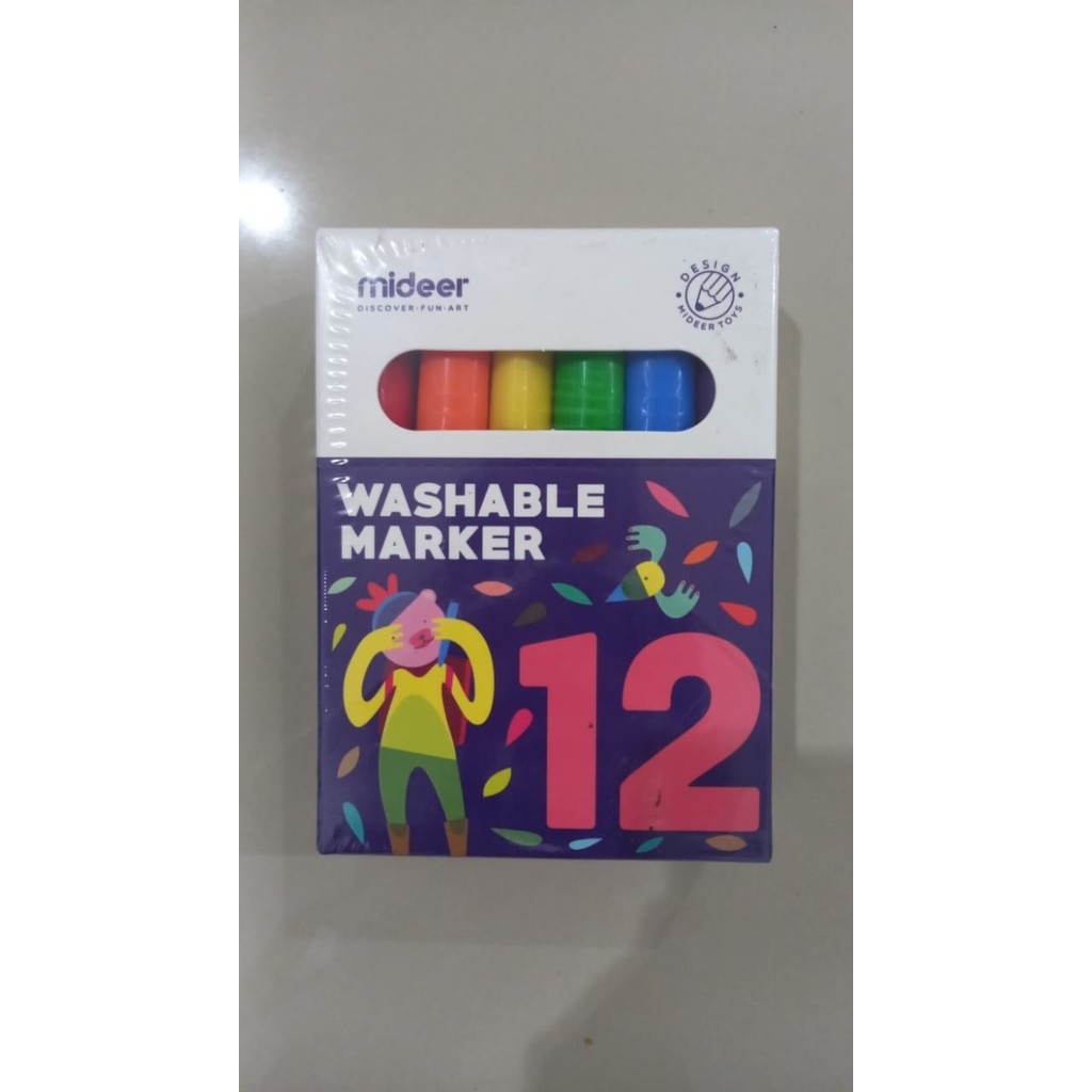 

[New Arrival] Mideer Washable Marker (isi 12)